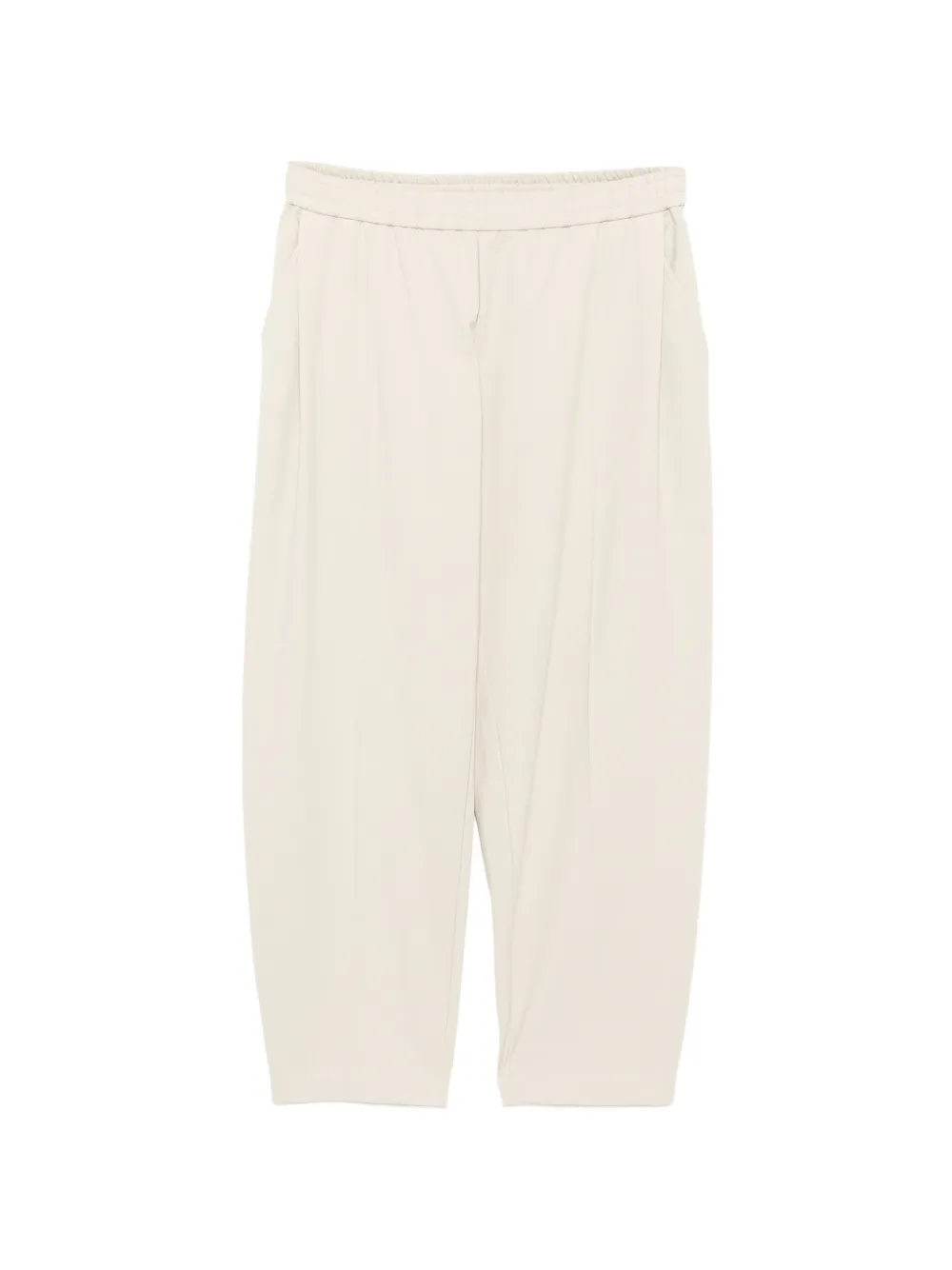 CROQUIS tapered drawstring trousers - Toni neutri