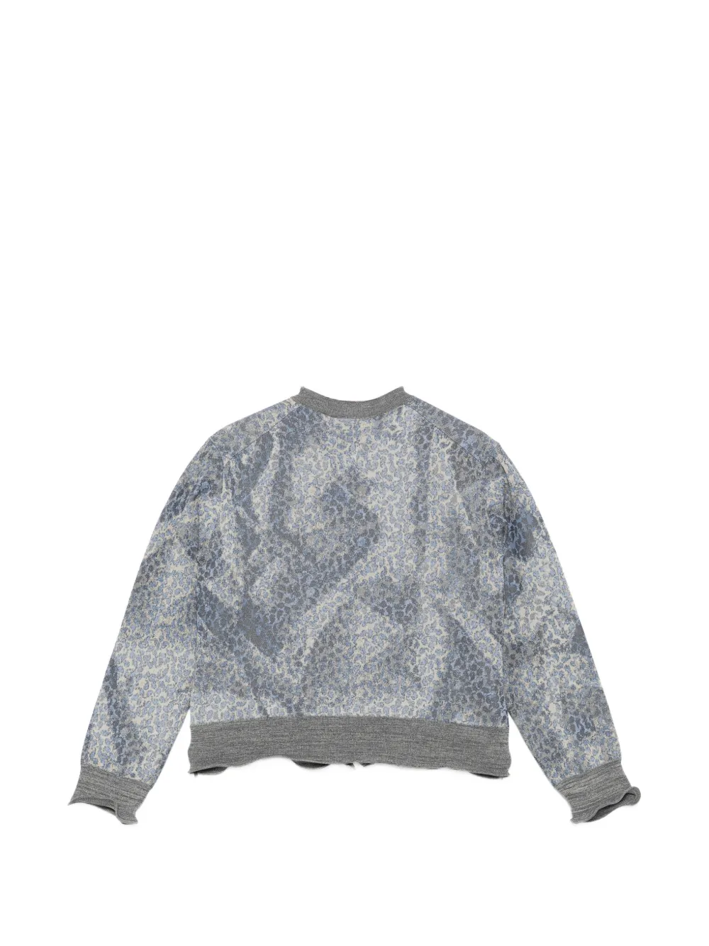  Jnby Floral Cardigan - Grey 