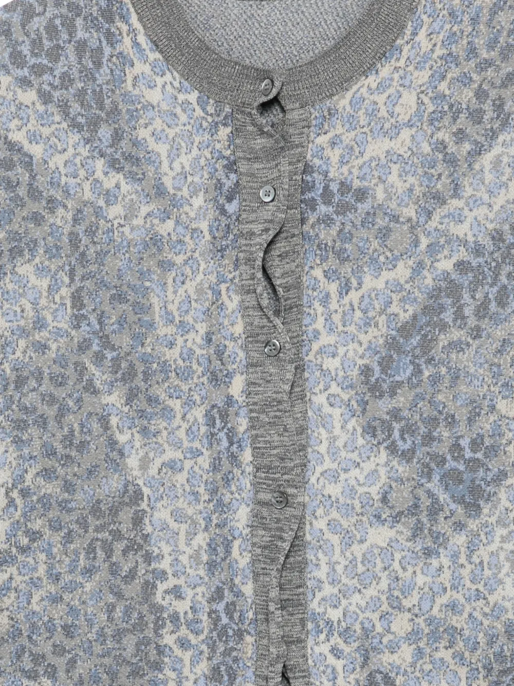  Jnby Floral Cardigan - Grey 