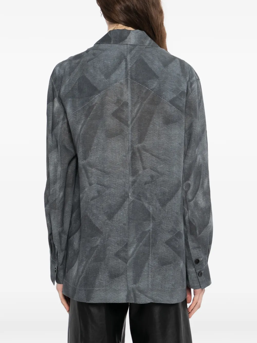 JNBY Blazer met print Grijs