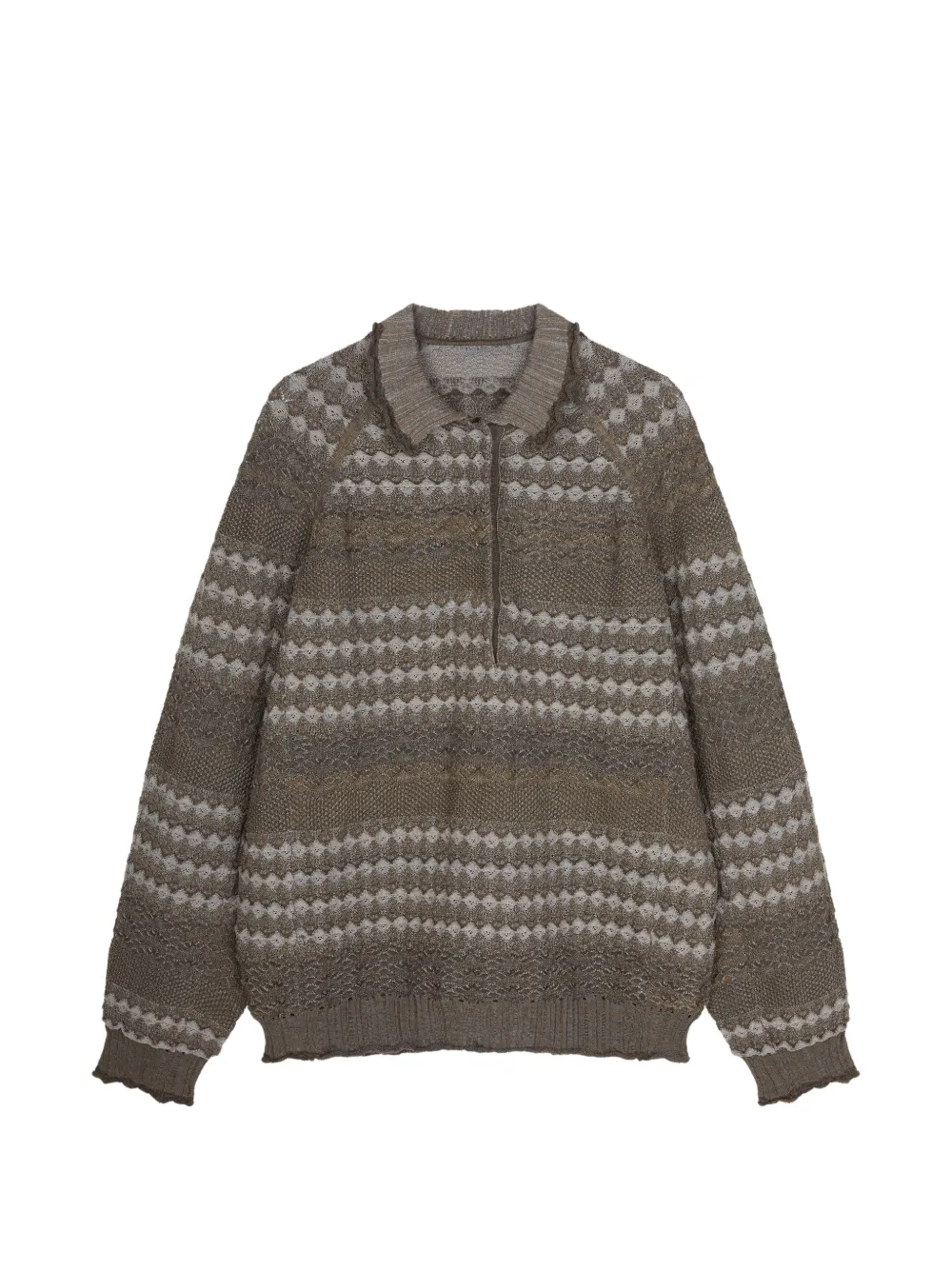 JNBY geometric-print sweater - Marrone