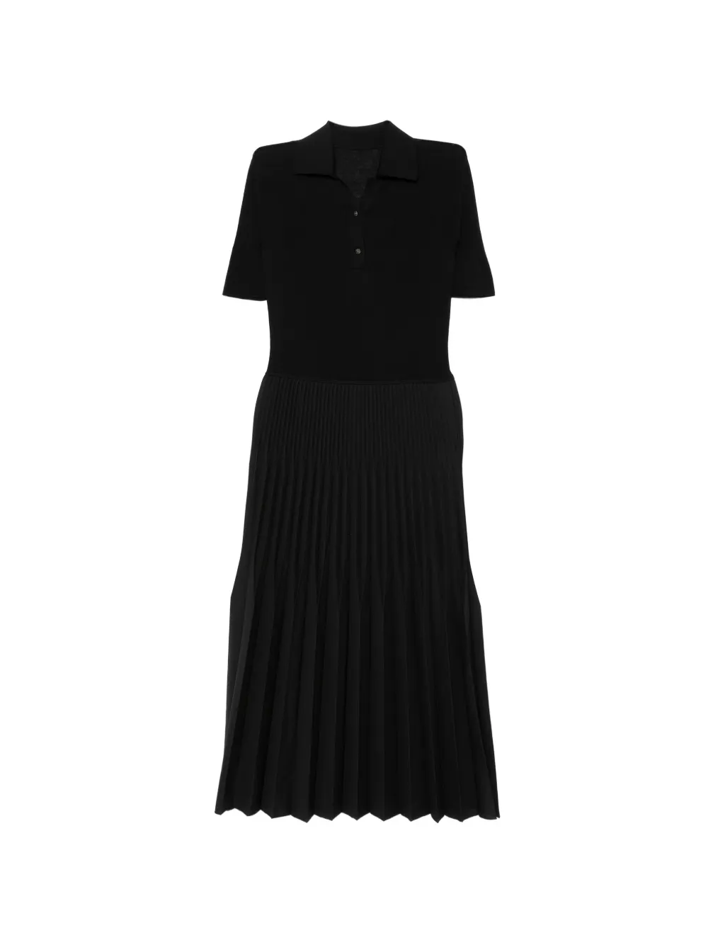 LESS pleated maxi dress - Nero