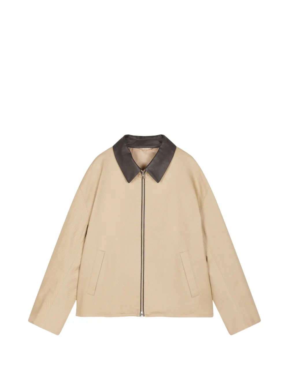 CROQUIS contrasting collar jacket - Toni neutri