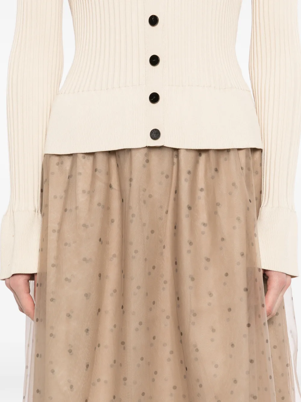 JNBY Midi-rok met stippen Beige