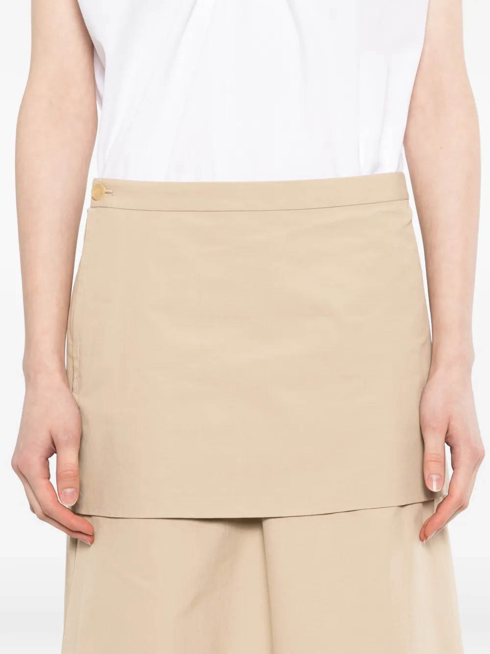 LESS A-lijn midi-rok Beige