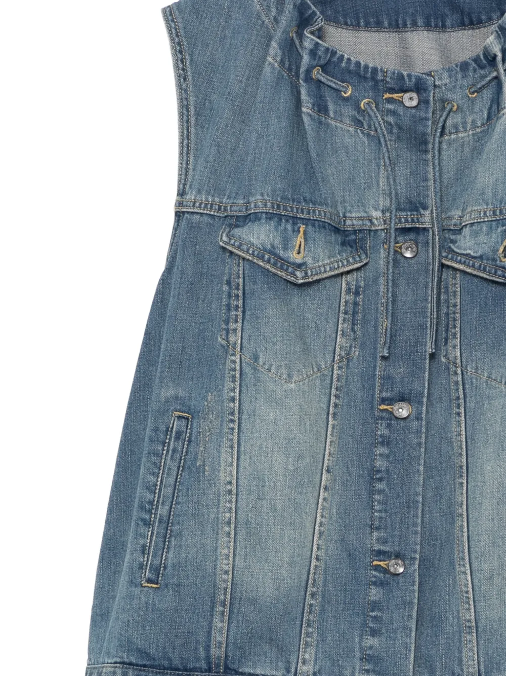 JNBY Katoenen denim top Blauw