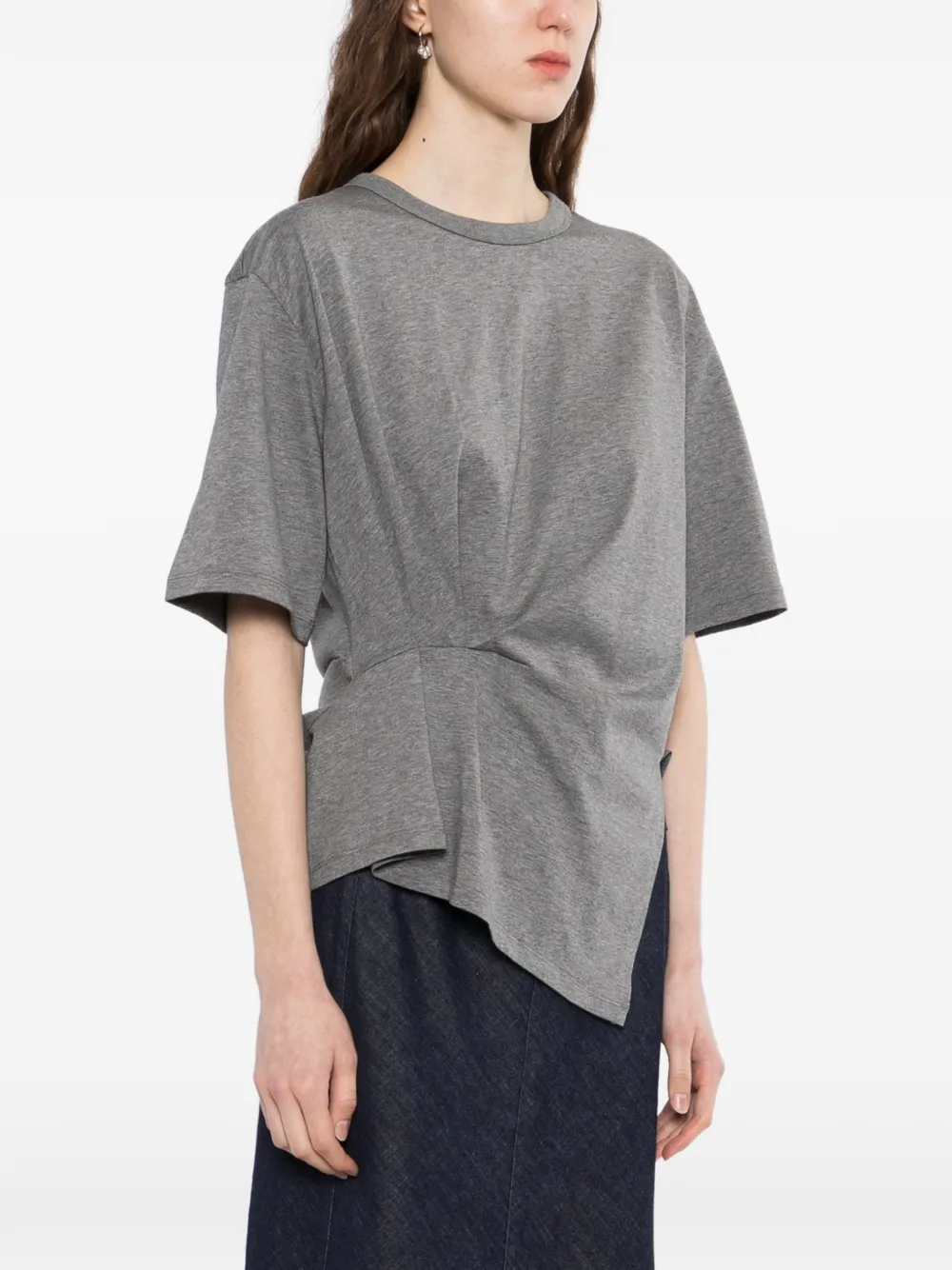  Less Camiseta Con Efecto Arrugado - Gris 