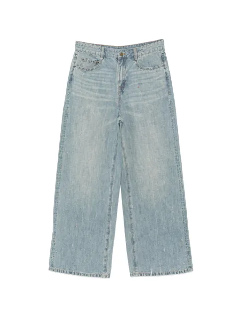 JNBY pin-embellished wide-leg jeans