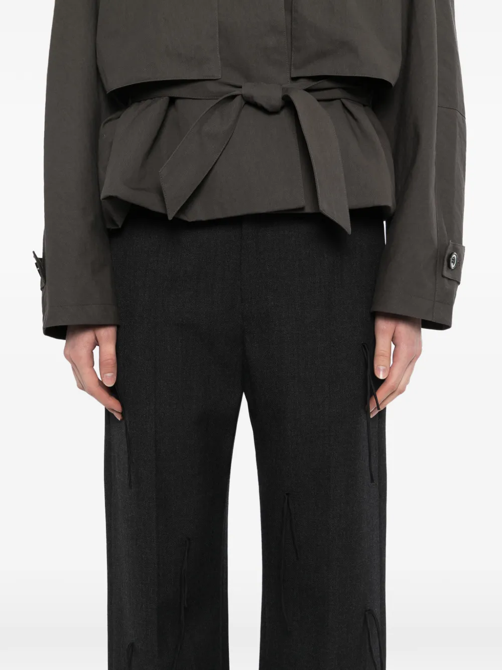 Fringe Straight-Leg Trousers