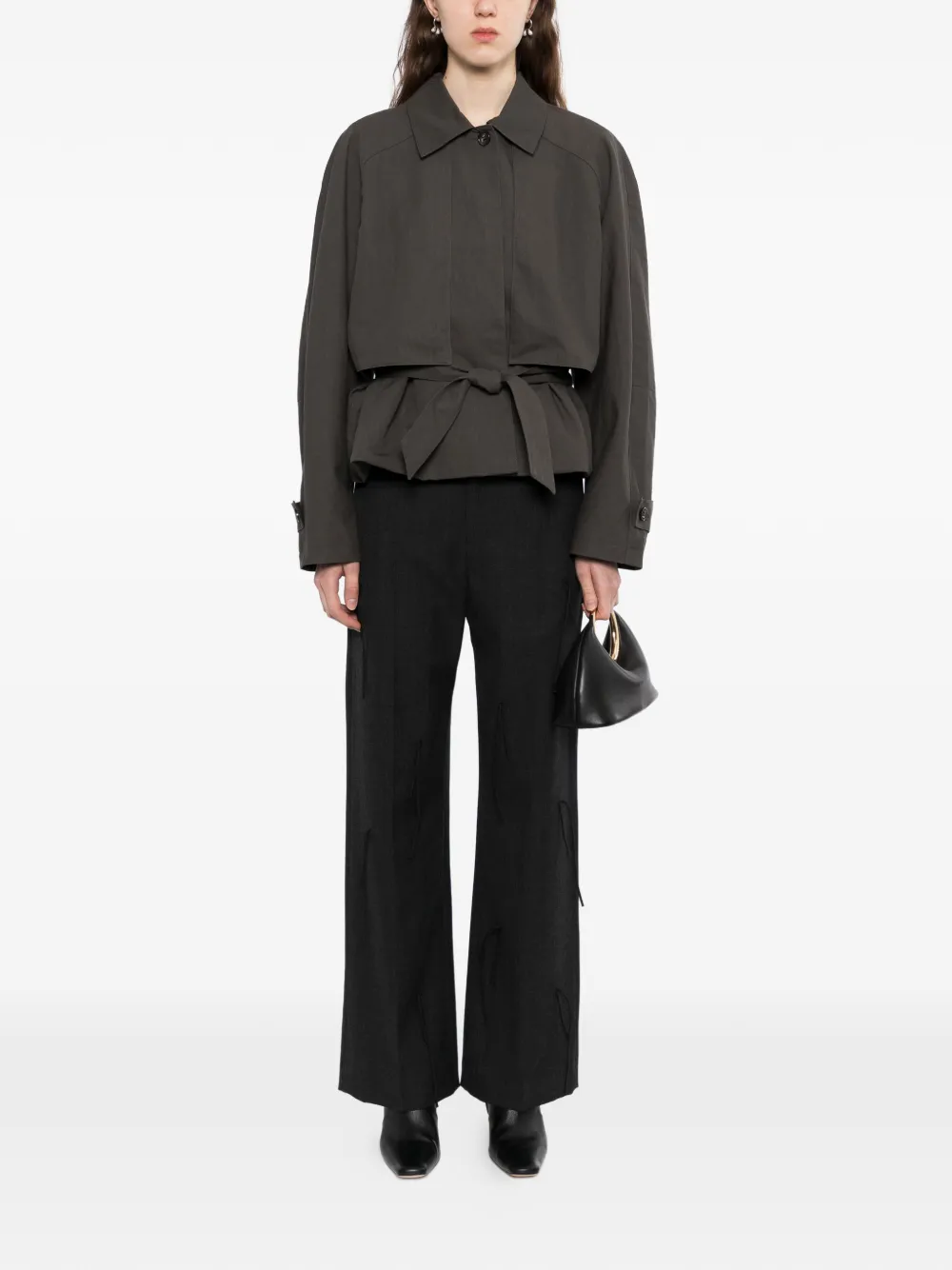 Fringe Straight-Leg Trousers