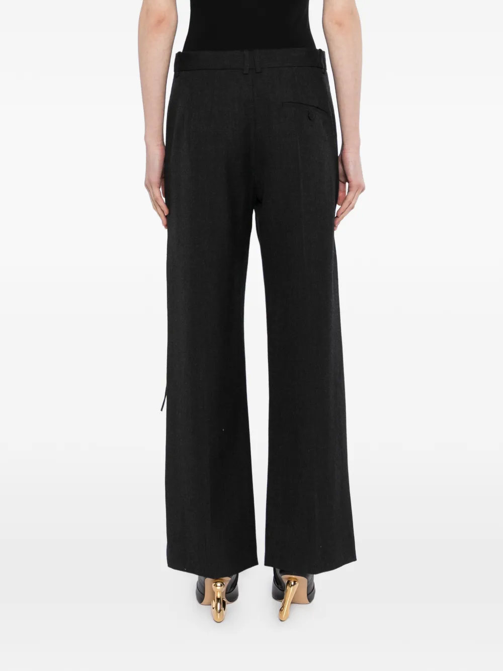 Fringe Straight-Leg Trousers