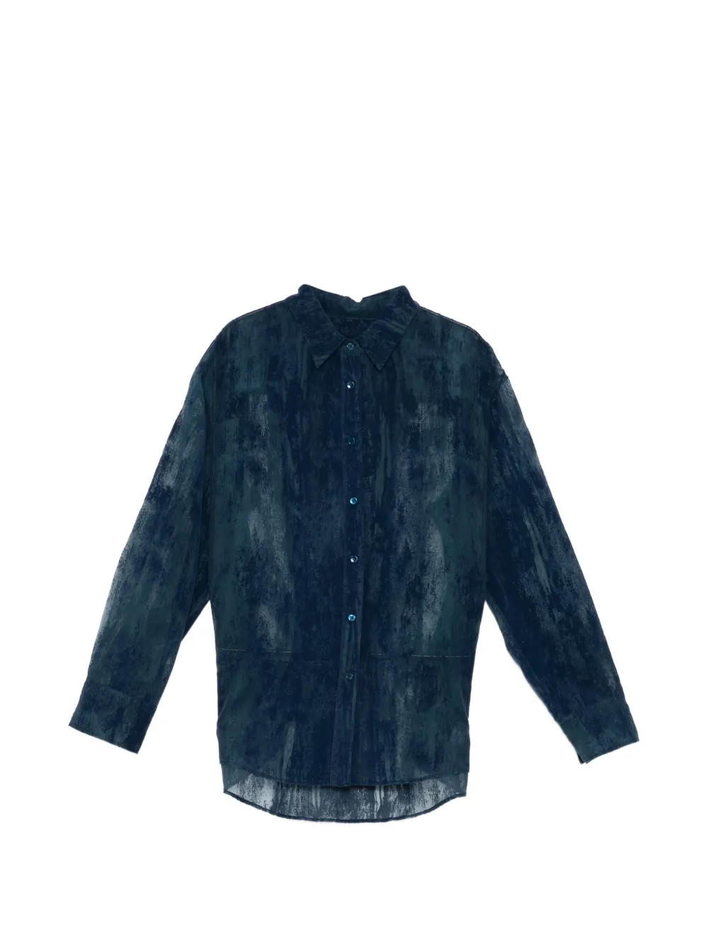 JNBY Semi-transparentes Oversized-Hemd - Blau