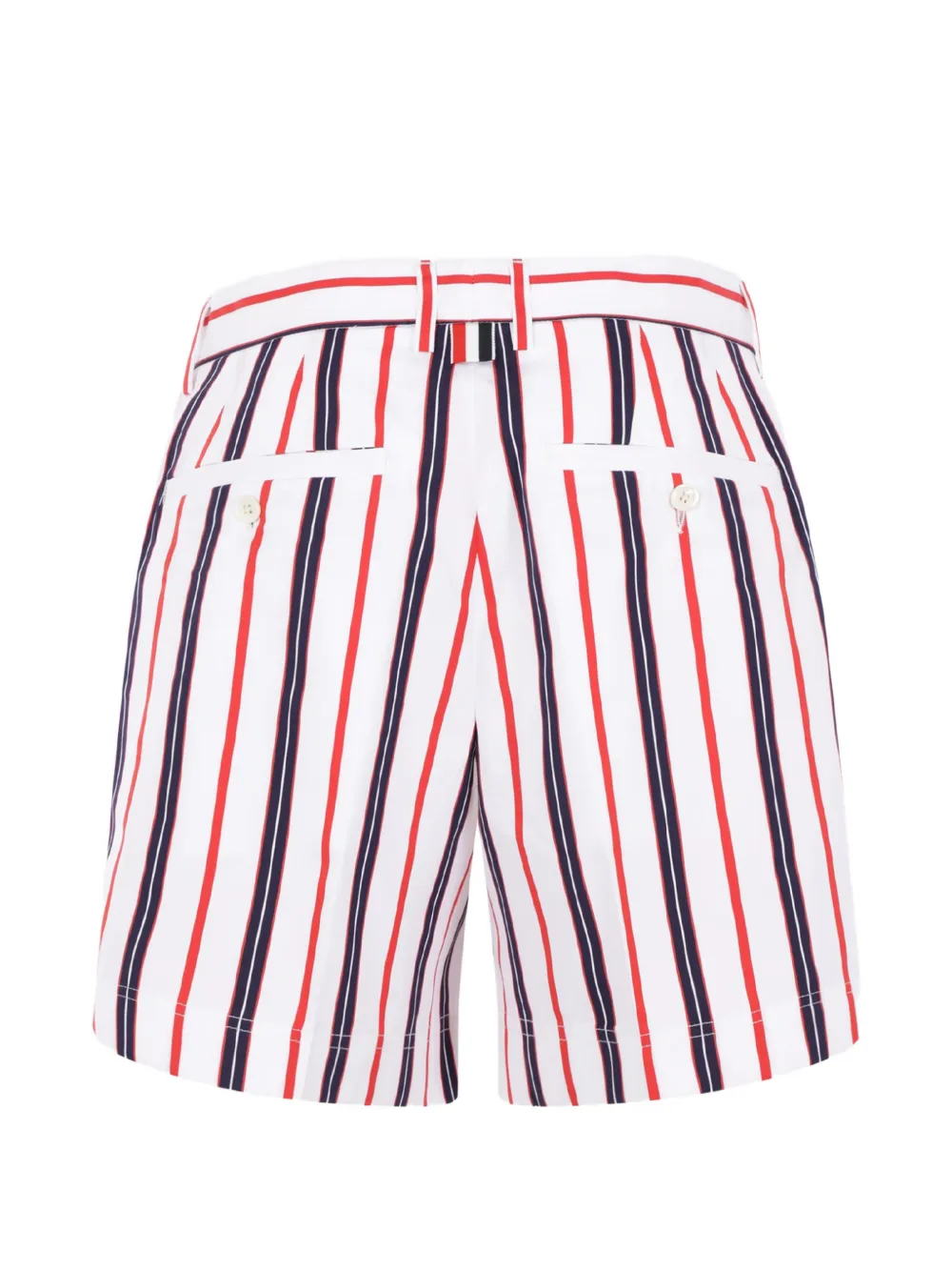 Thom Browne Gestreepte shorts Wit