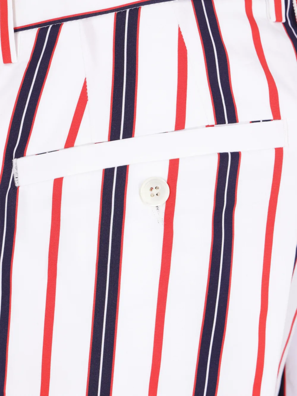Thom Browne Gestreepte shorts Wit
