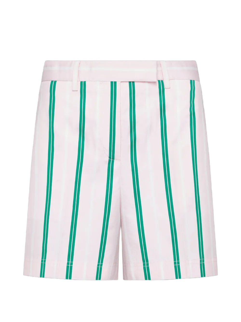 Thom Browne Repp gestreepte popeline chino shorts Wit