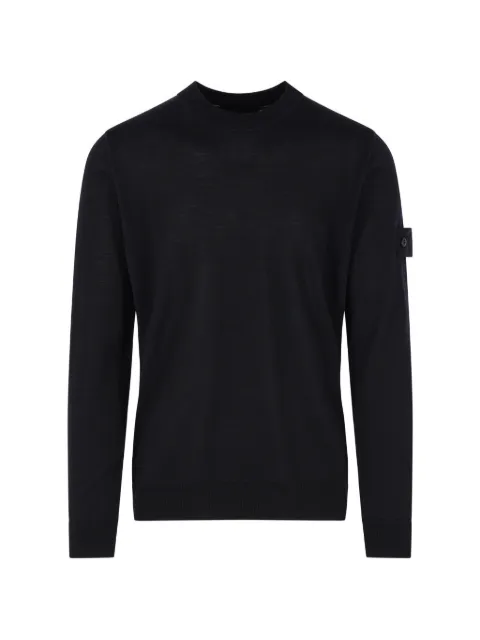 Stone Island logo-patch sweater