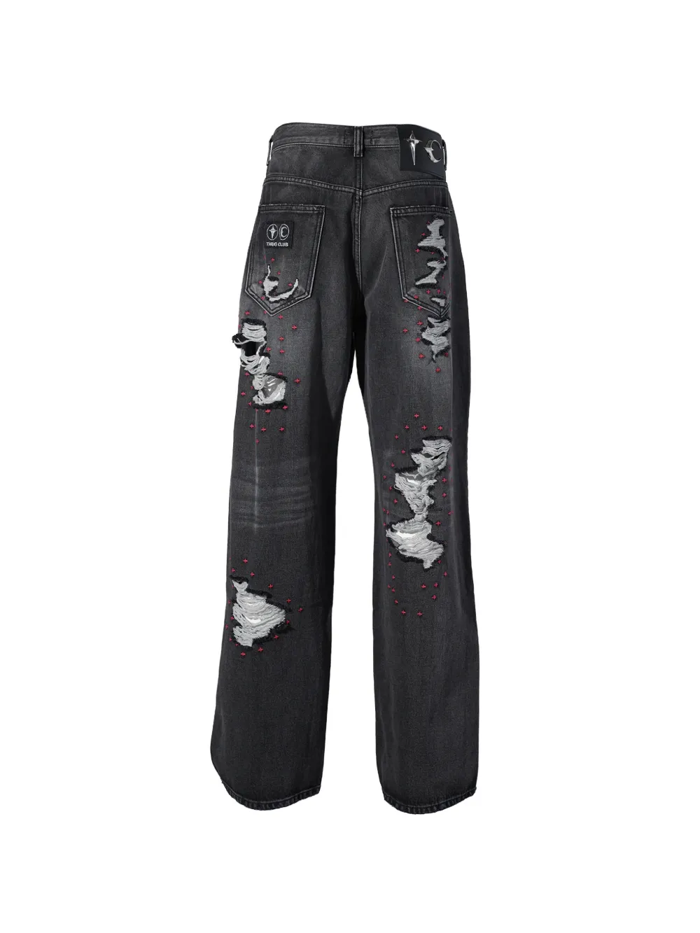  Thug Club Straight-leg Jeans - Grey 