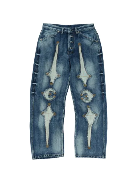 THUG CLUB wide-leg jeans