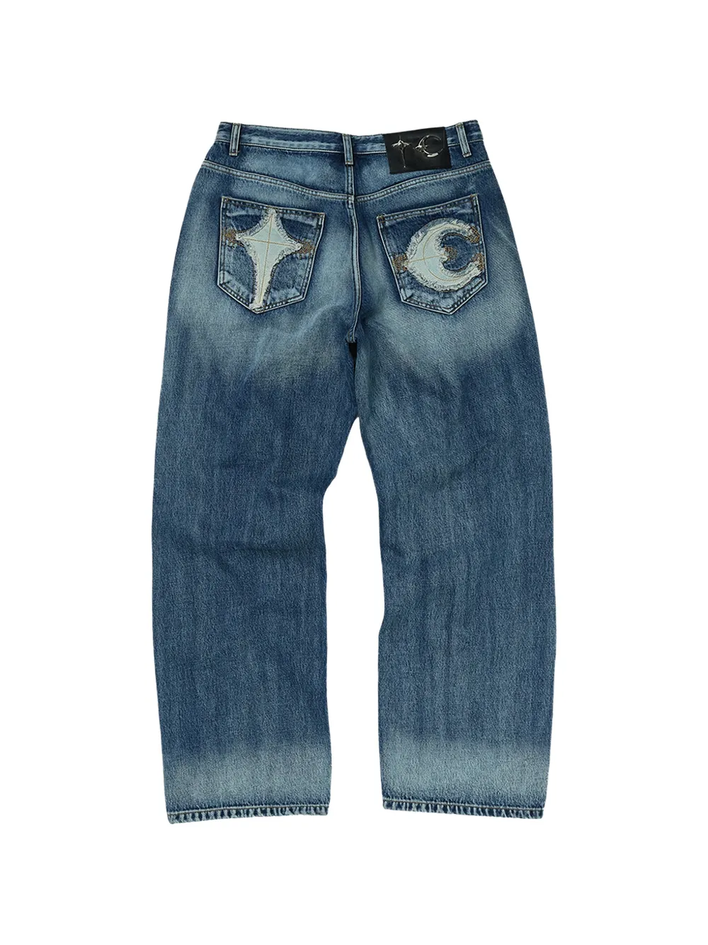 Thug Club Wide-leg Jeans - Blue 