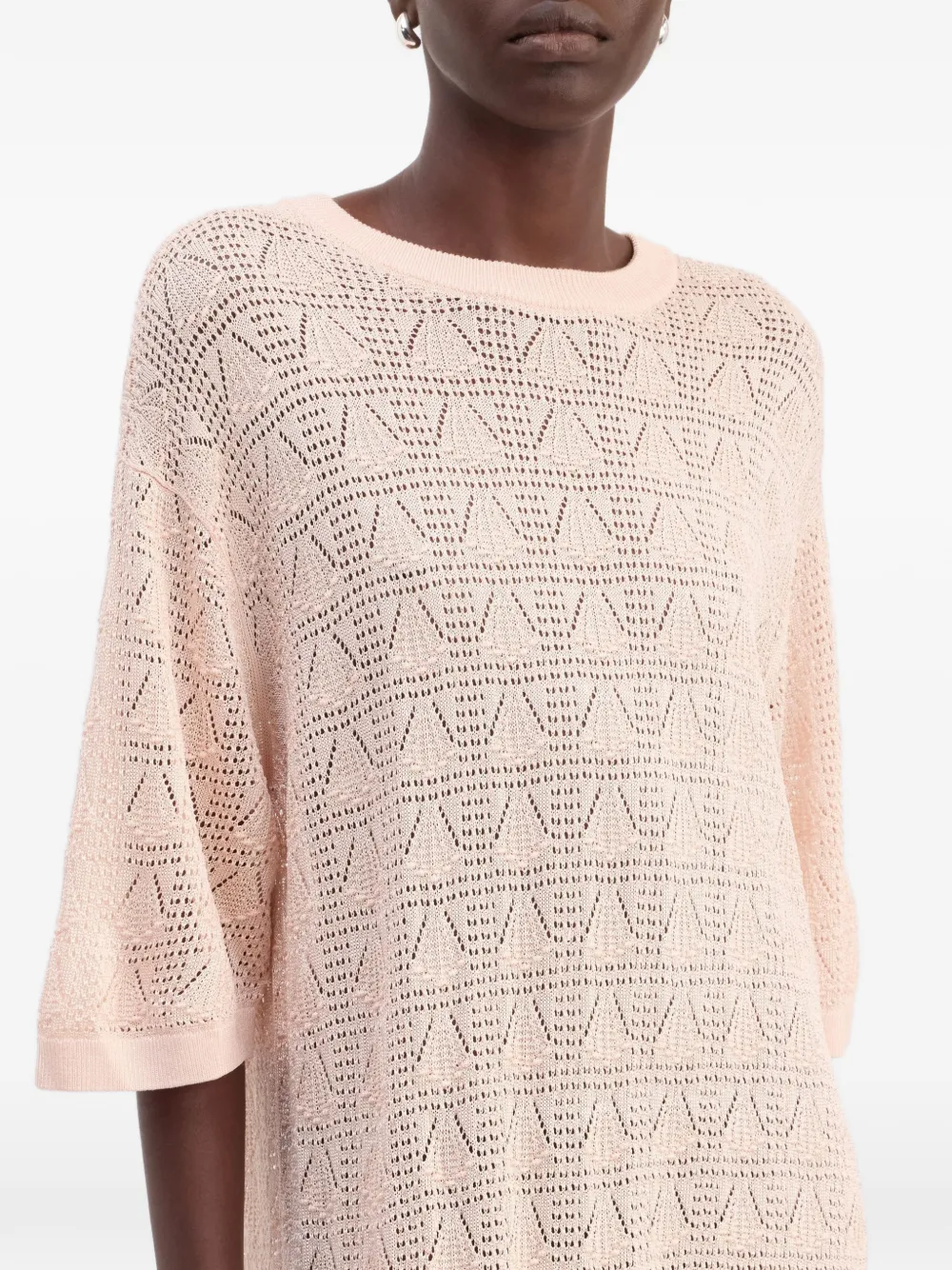LouLou de Saison Top met ronde hals Roze