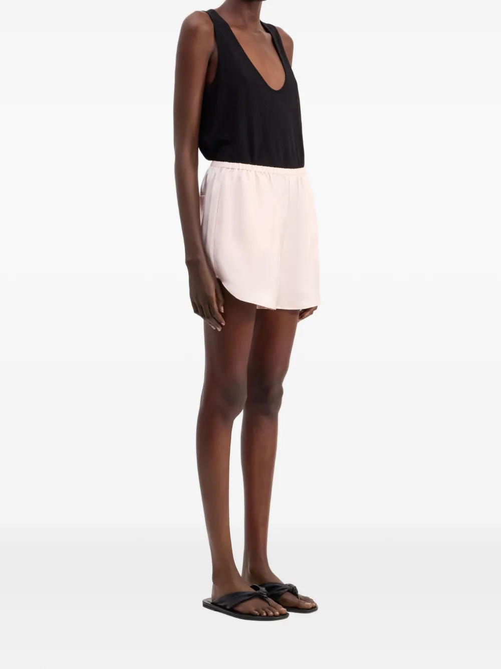LouLou de Saison Shorts met elastische taille Roze