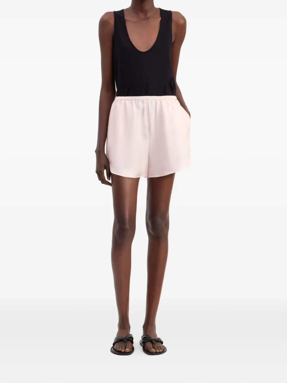 LouLou de Saison Shorts met elastische taille Roze