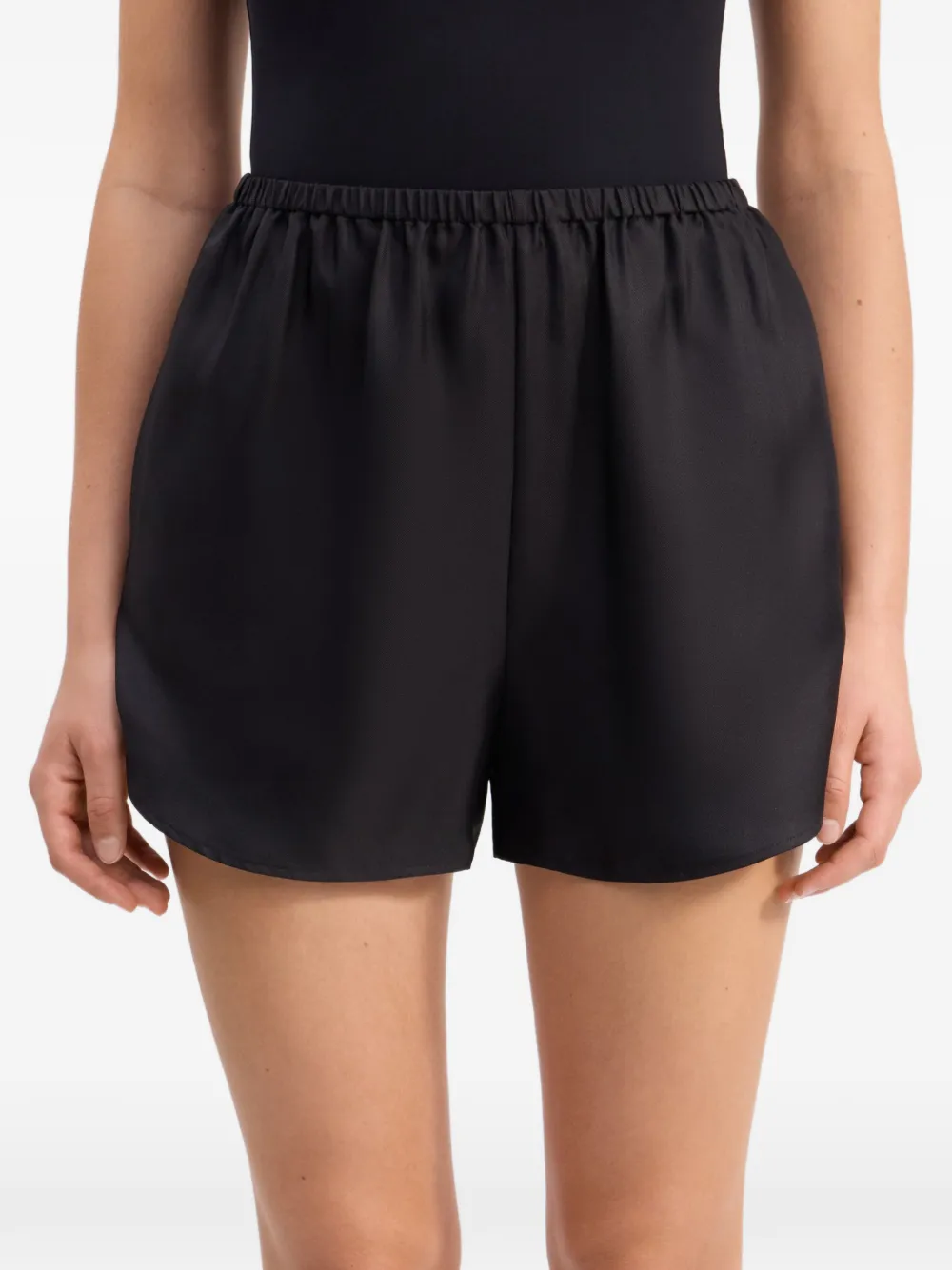 LouLou de Saison Shorts met logopatch Zwart