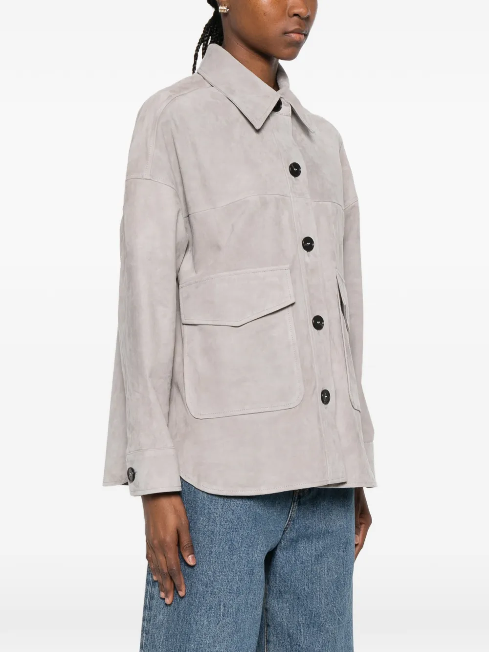  Arma Buttoned Flap-pocket Jacket - Neutrals 