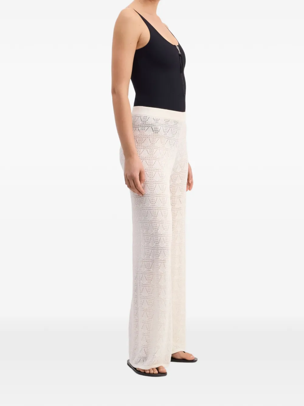 LouLou de Saison Gebreide broek Beige