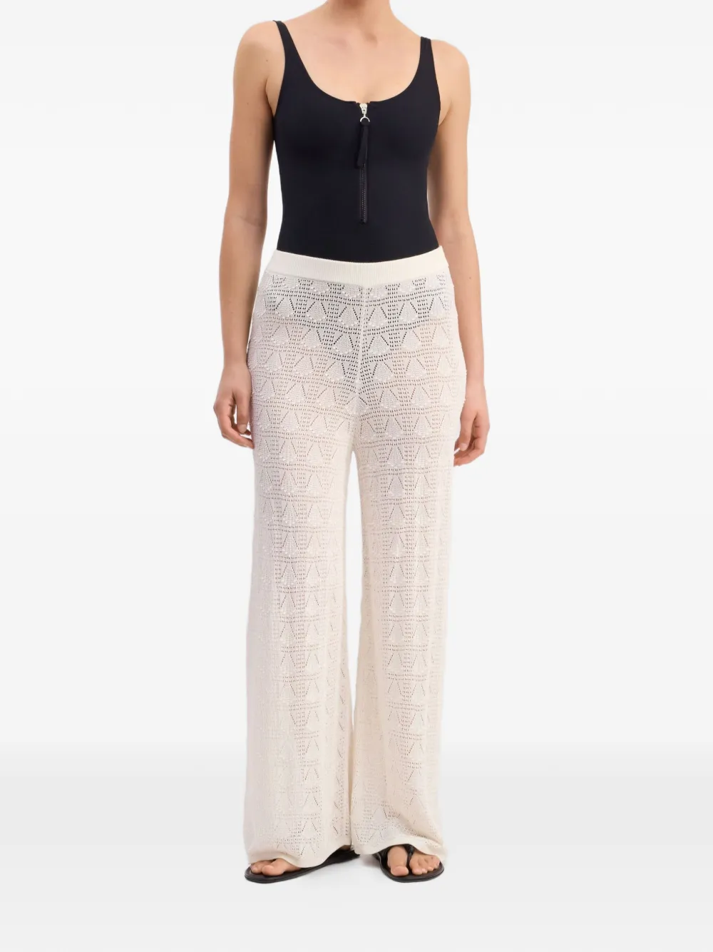 LouLou de Saison Gebreide broek Beige