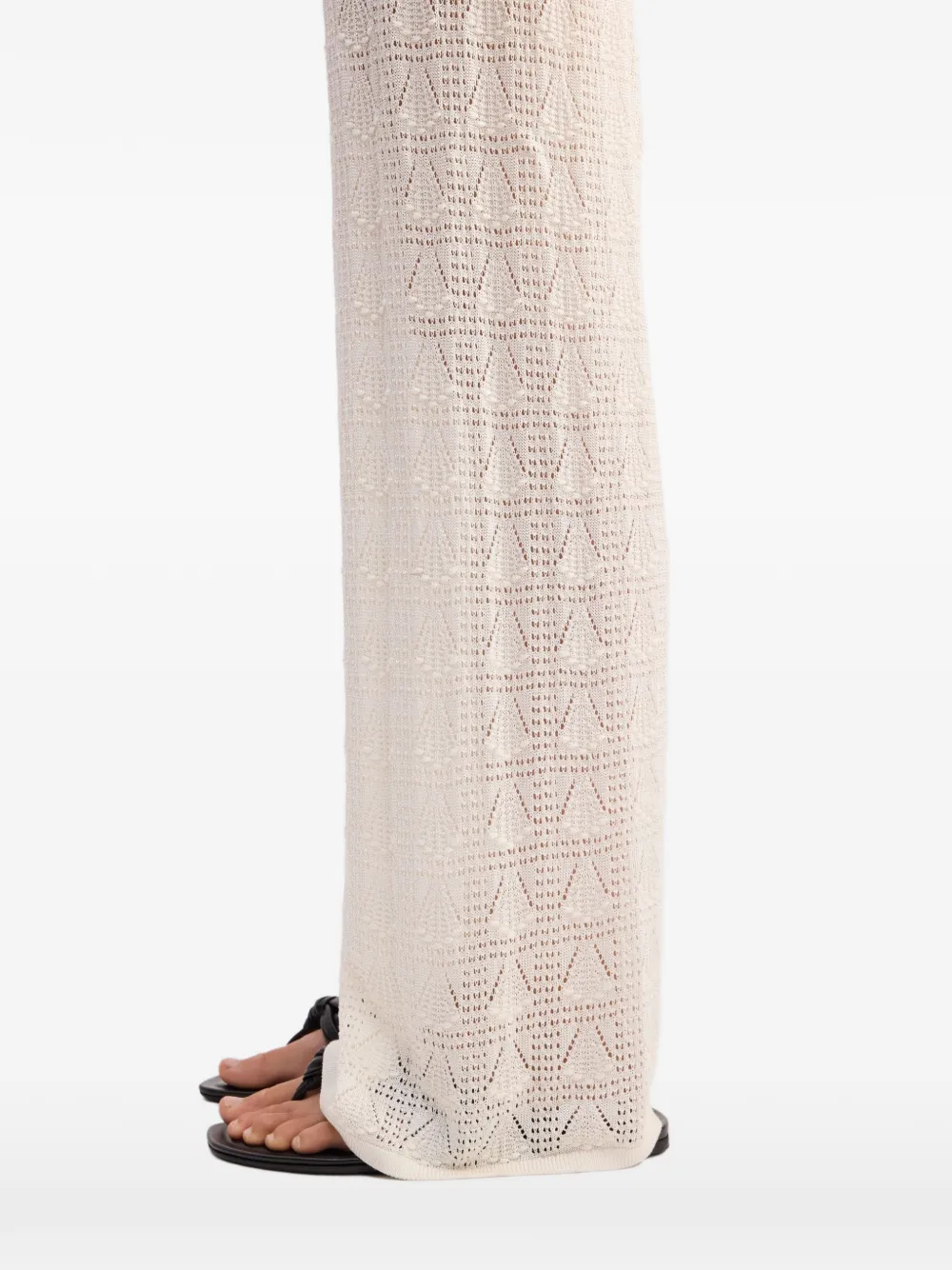 LouLou de Saison Gebreide broek Beige