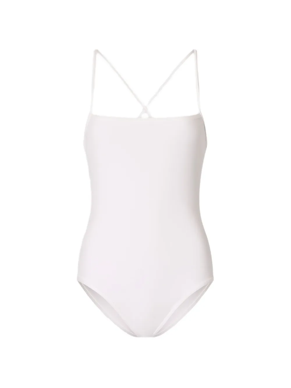 LouLou de Saison Costume da bagno con spalline incrociate - Bianco