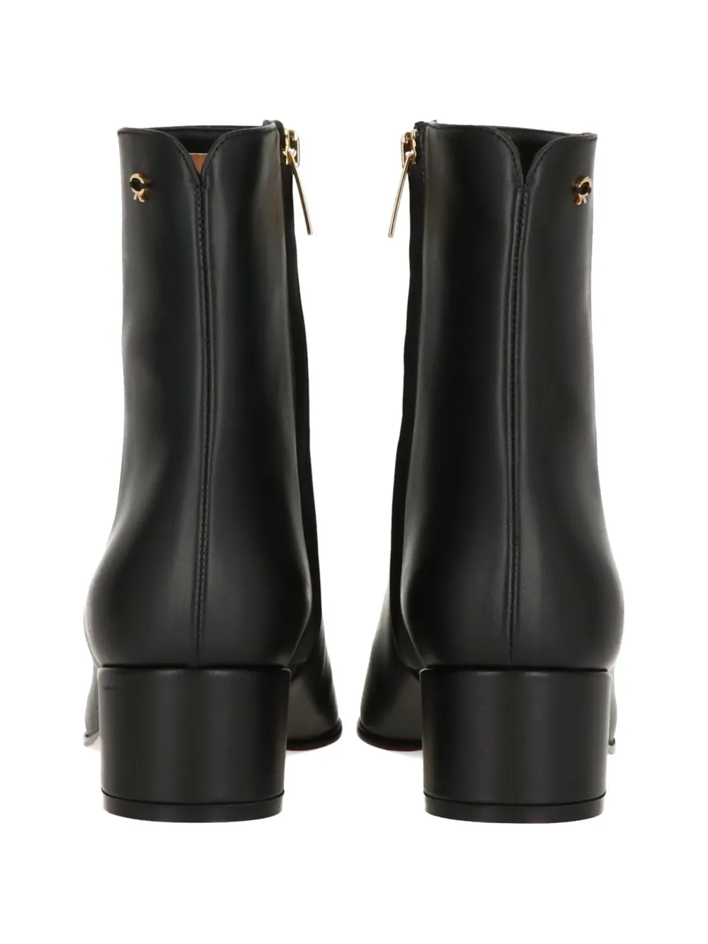 Gianvito Rossi Laarzen met blokhak Zwart