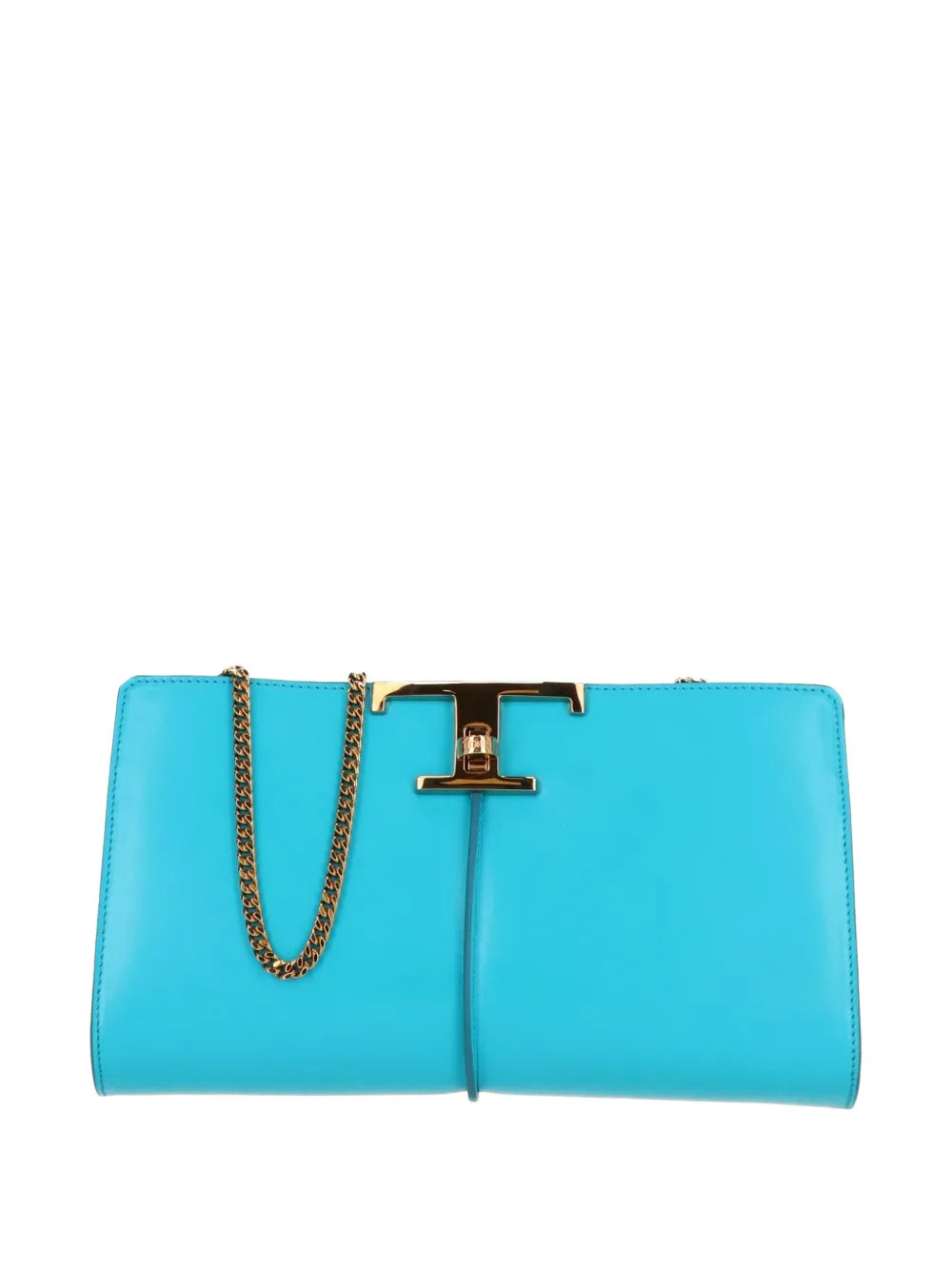 Tod's T-logo chain-strap shoulder bag - Blu