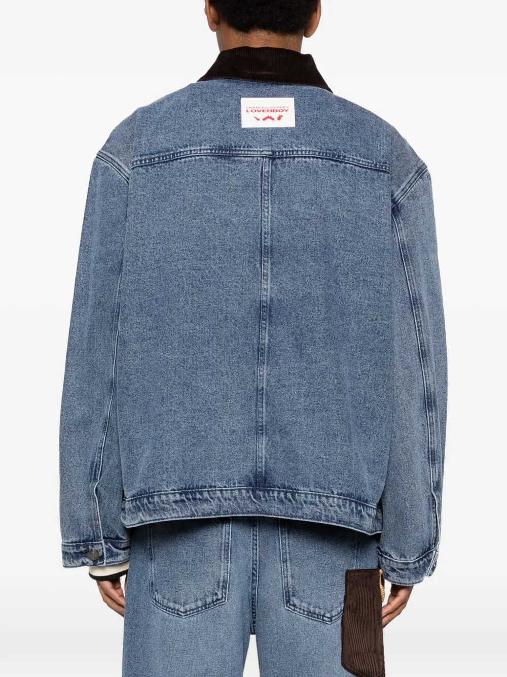 Charles Jeffrey Loverboy Jack met ribfluwelen kraag Blauw