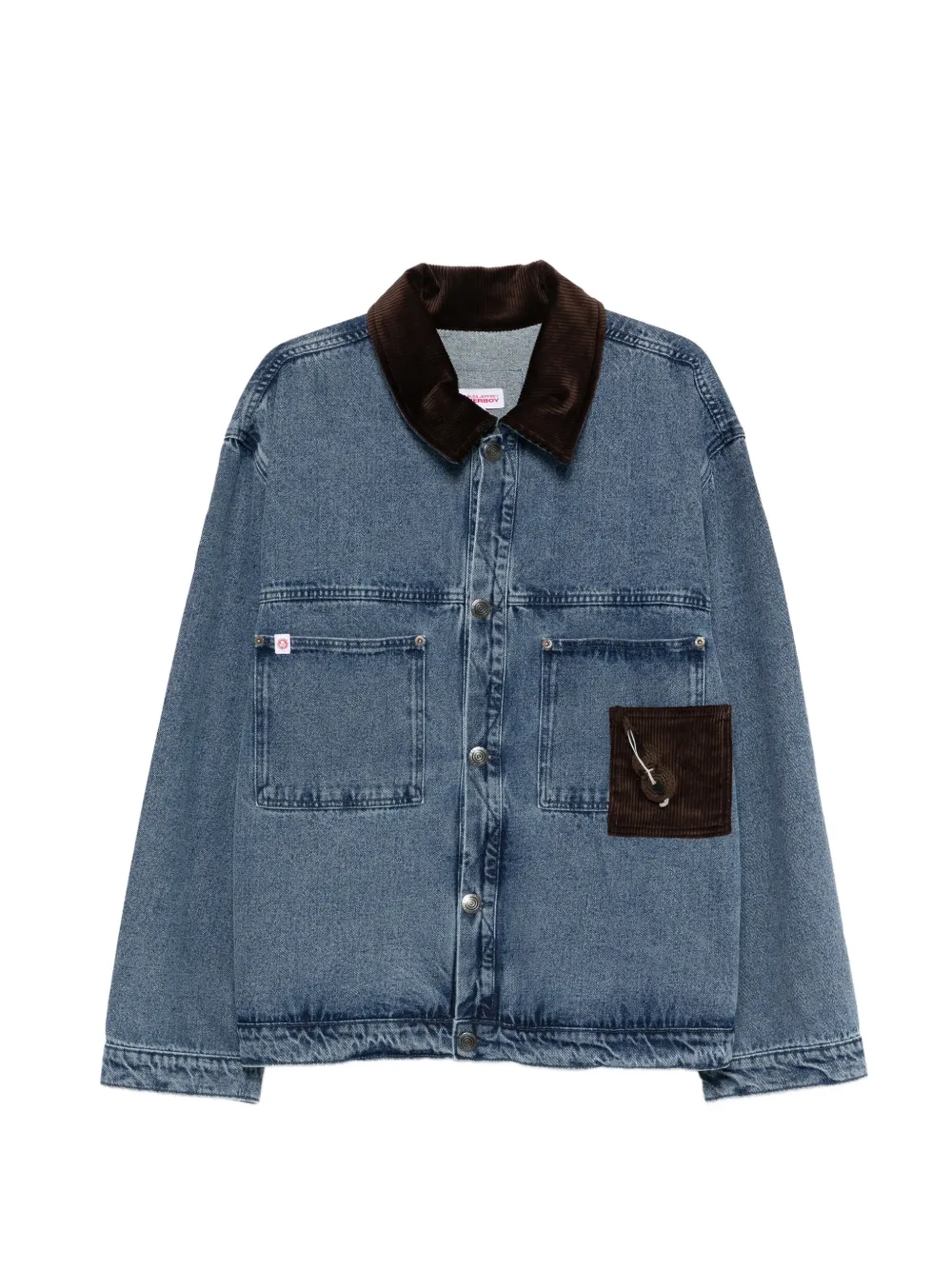 Charles Jeffrey Loverboy corduroy-collar jacket - Blu