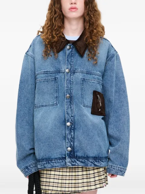 Charles Jeffrey Loverboy Denim jacket with corduroy collar