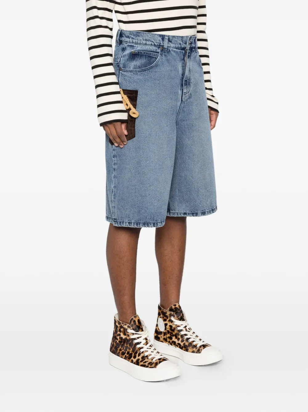 Charles Jeffrey Loverboy Shorts met opgestikte zak Blauw