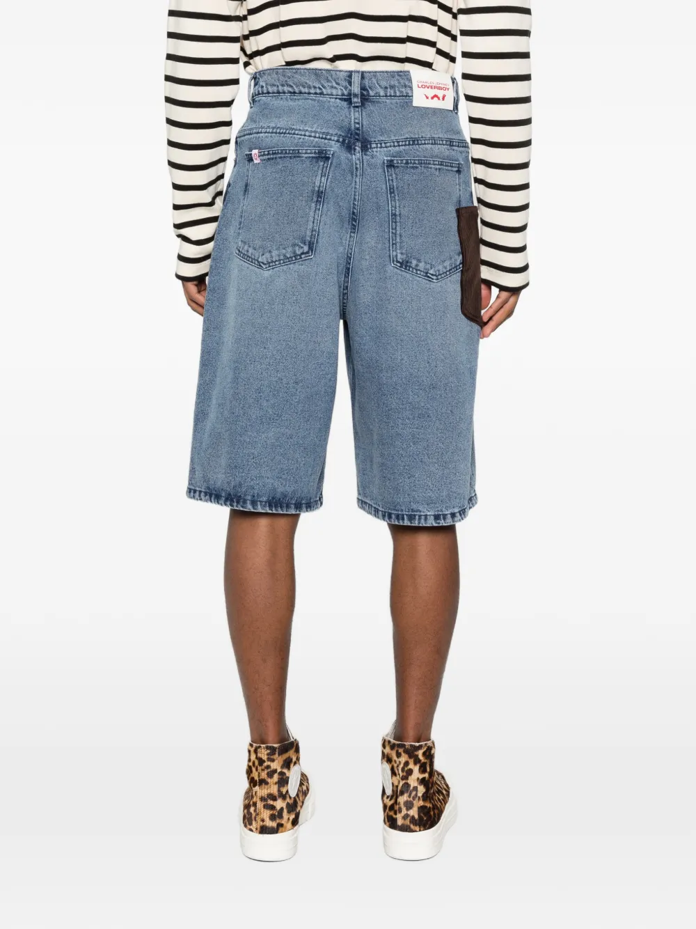 Charles Jeffrey Loverboy Shorts met opgestikte zak Blauw