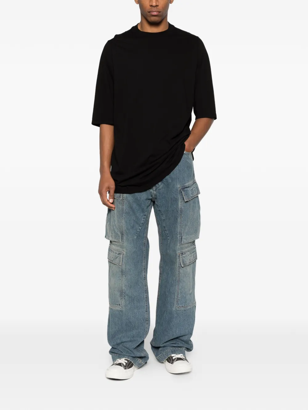 Rick Owens DRKSHDW Straight jeans met cargo-zakken Blauw