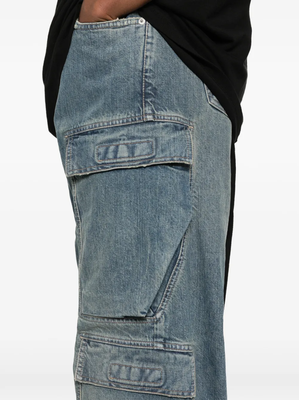 Rick Owens DRKSHDW Straight jeans met cargo-zakken Blauw