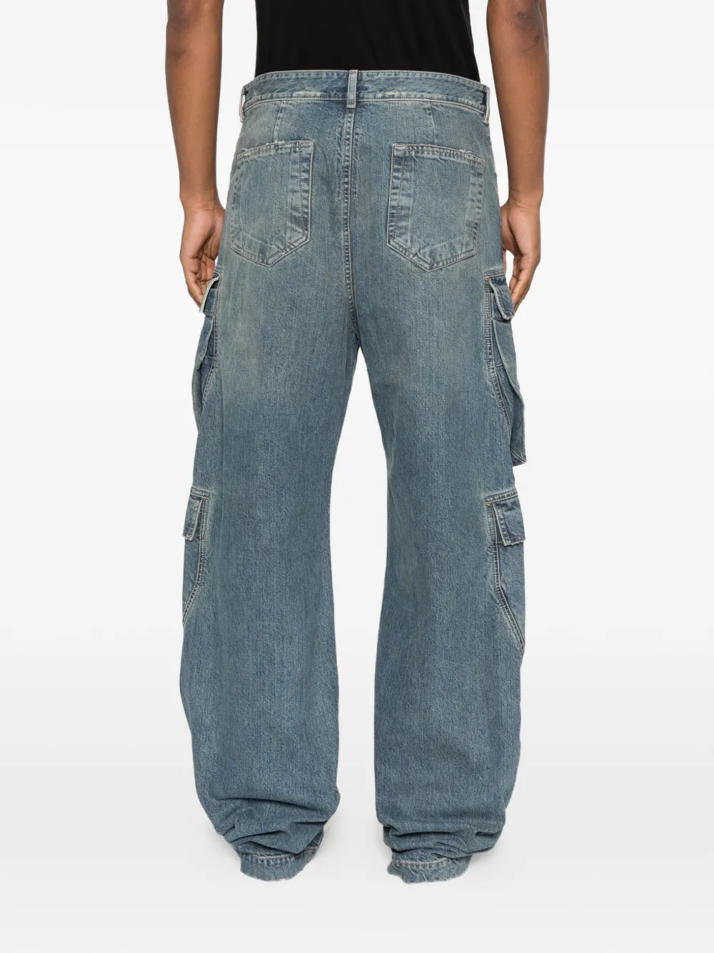 Rick Owens DRKSHDW Straight jeans met cargo-zakken Blauw