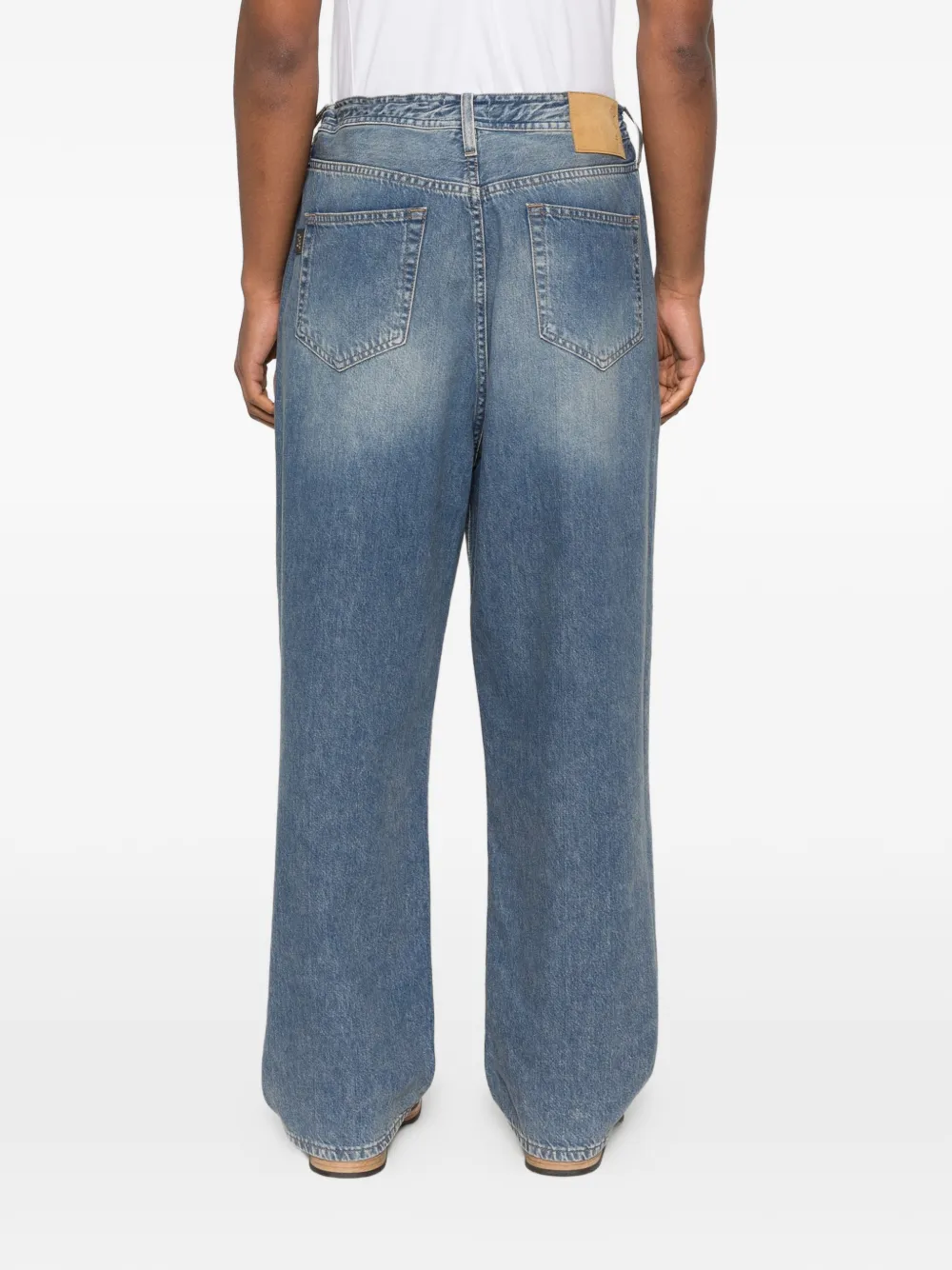 Haikure Jeans met logopatch Blauw