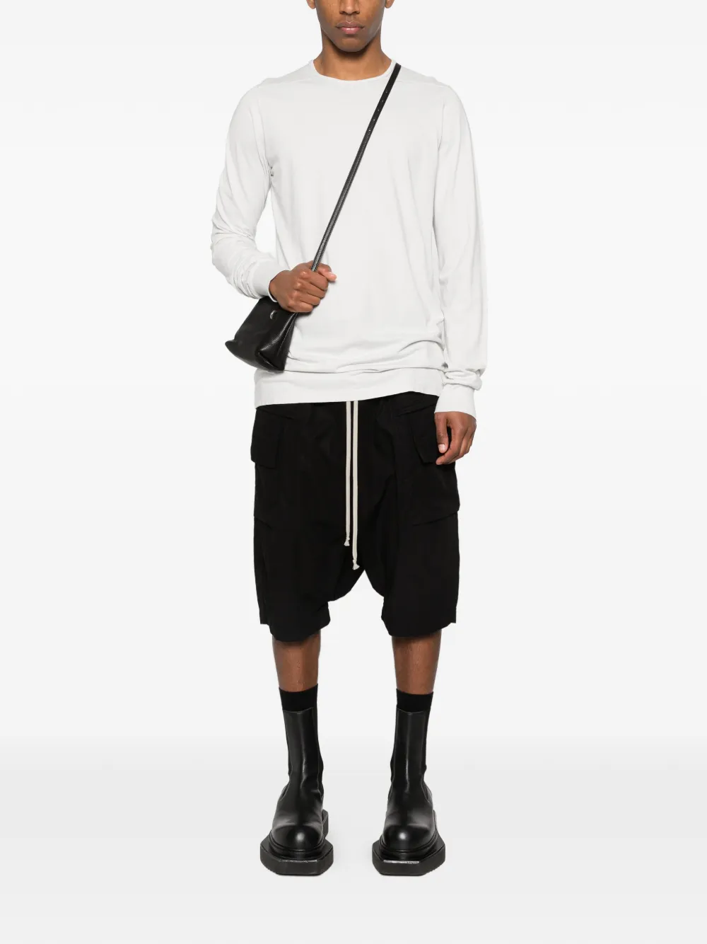 Rick Owens DRKSHDW T-shirt met lange mouwen Wit