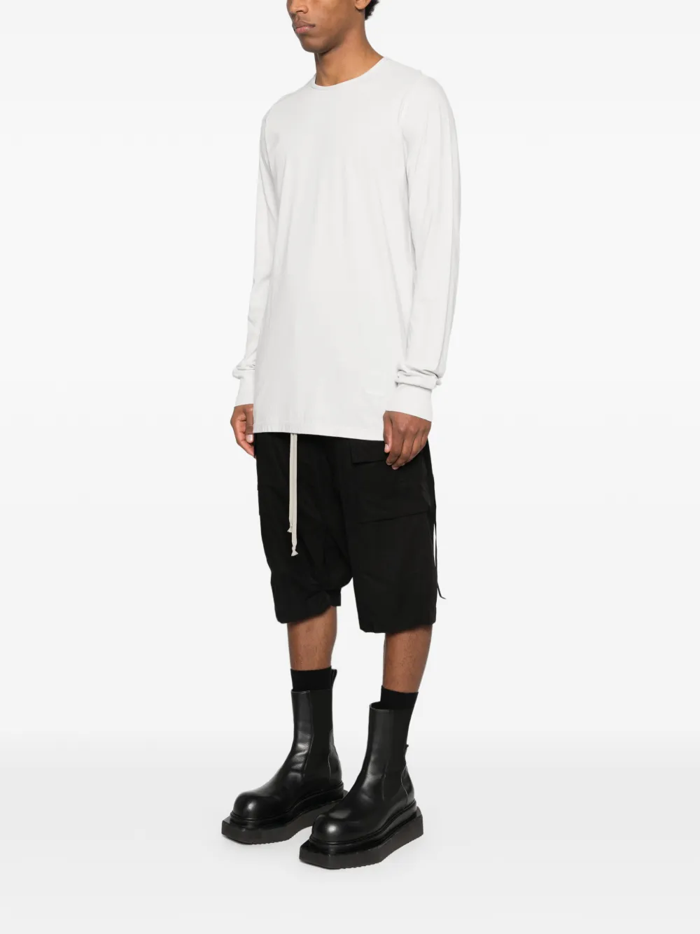 Rick Owens DRKSHDW T-shirt met lange mouwen Wit