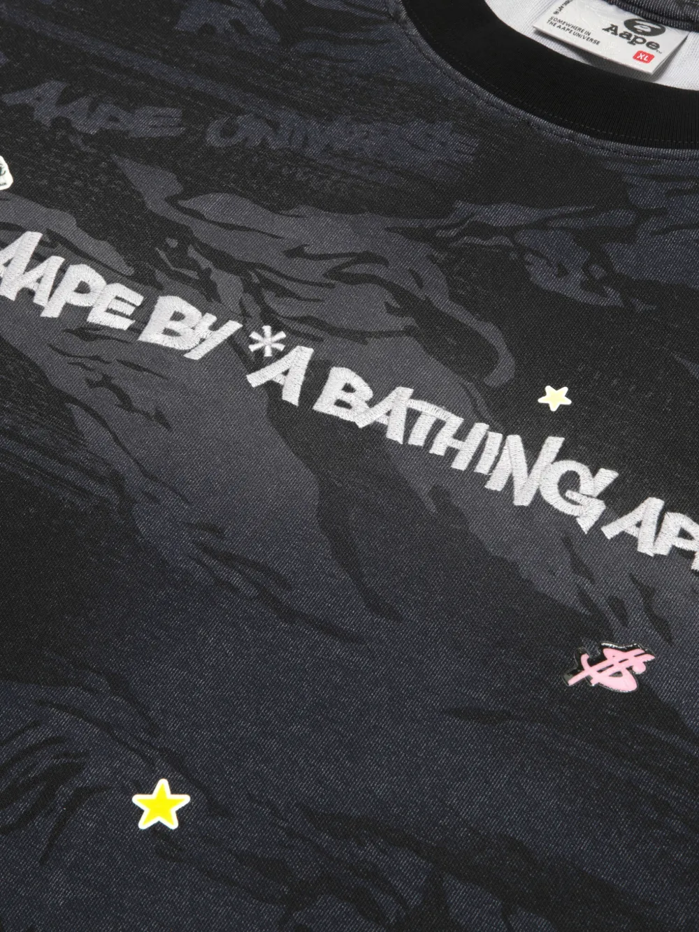 AAPE BY *A BATHING APE Sweater met grafische print Zwart