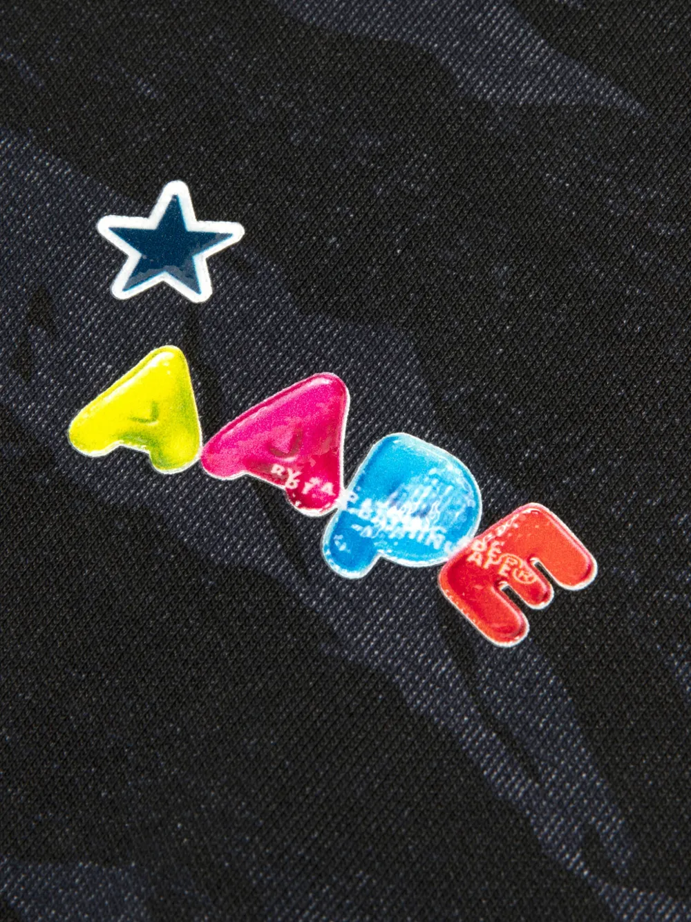 AAPE BY *A BATHING APE Sweater met grafische print Zwart