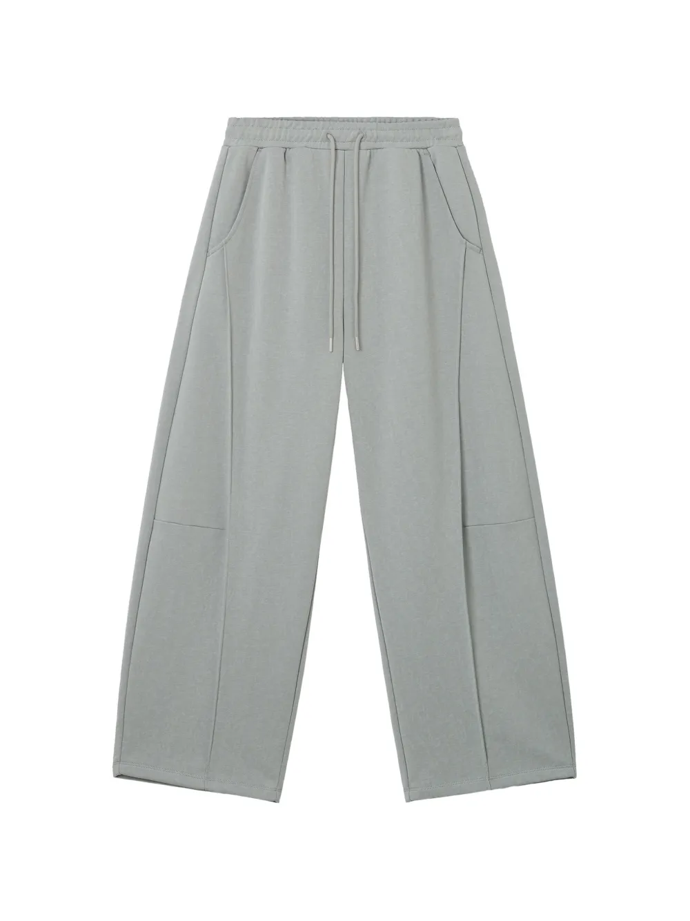 B+ab Drawstring Wide-leg Track Pants In Gray