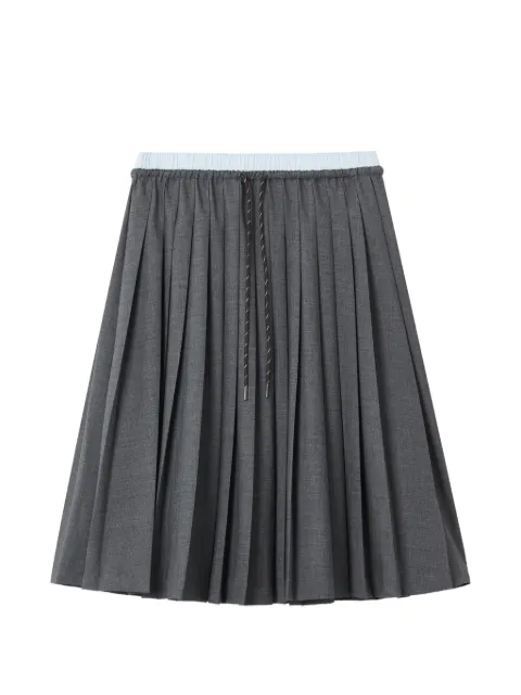 tout a coup pleated drawstring-fastening midi skirt