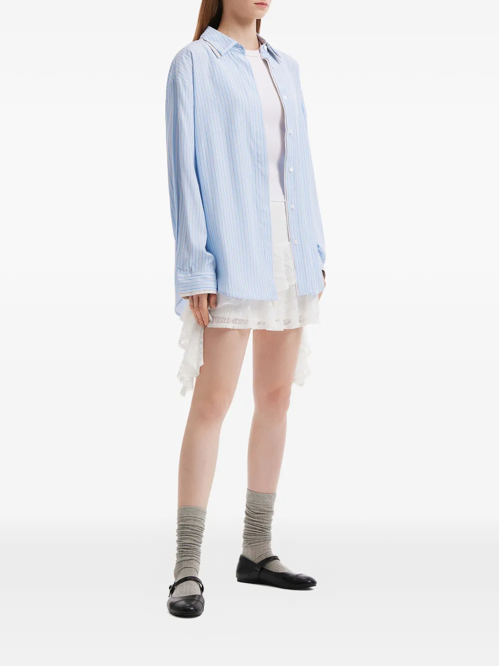 tout a coup Gestreept blouse Blauw